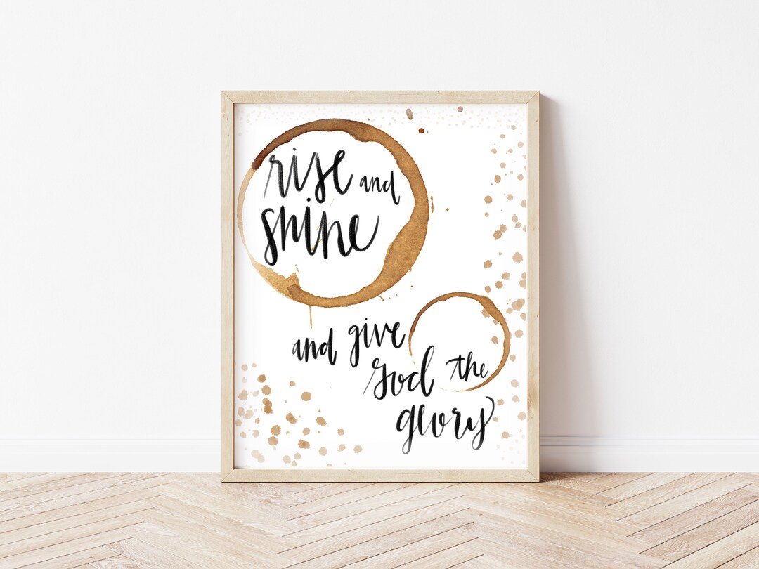 COFFEE WALL DECOR Printable Jesus &amp; Coffee Art Print - Etsy