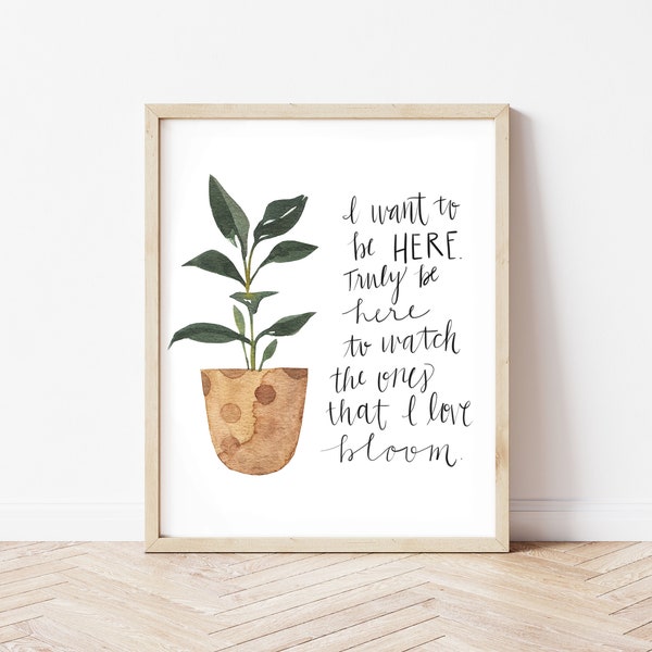 ENNEAGRAM 7 PRINT sleeping at last - plant wall art printable