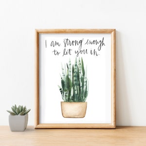 ENNEAGRAM 8 PRINT - eindelijk slapen - plantenmuurkunst - 5x7 8x10