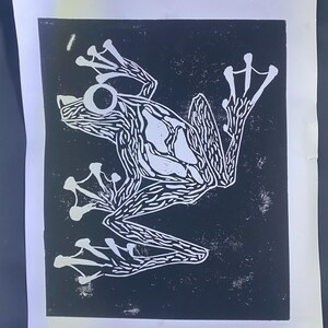 A3 Frog print