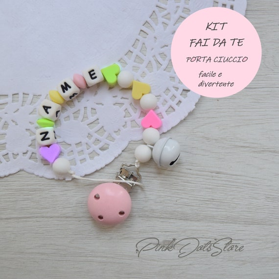 Pacifier Holder DIY Kit/silicone Pearl Pacifier Holder/diy Etsy