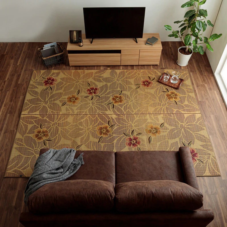 Tatami Rug Carpet Fukuro Weaving Luxury Design Non-slip Type - Etsy