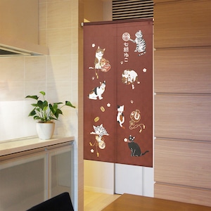 Noren Tapestry lucky cat Made in Japan