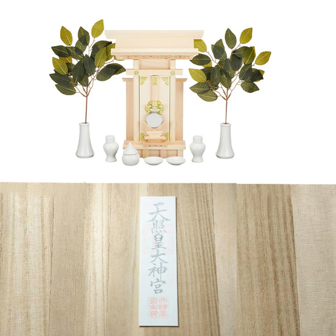 伝統神棚1 屋根型と神宮祠お守り初心者セット 日本製 - Etsy Canada
