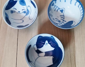 美濃焼 猫ちゃんご飯茶碗 日本製 - Etsy