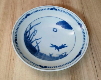 Mino Ware Japanese Traditional Plate Rabbit Made in Japan