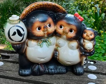 縁起物 信楽焼 タヌキ科たぬき - Etsy 日本