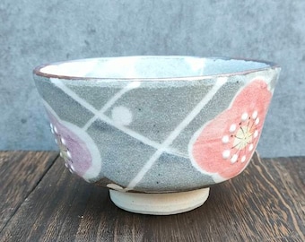 Seto Ware Flower Matcha Bowl Tea Cup