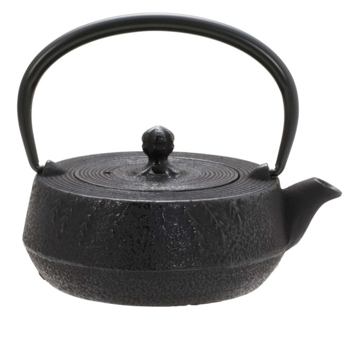 Nanbu Tekki Kyusu Japanese teapot flat cylinder 0.3L black Etsy