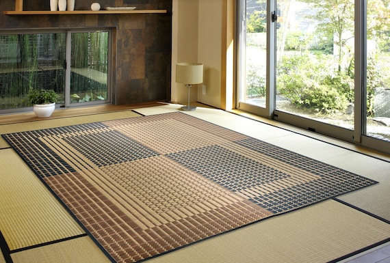 畳素材ラグカーペット モダンデザイン BE 滑り止めタイプ 日本製 - Etsy