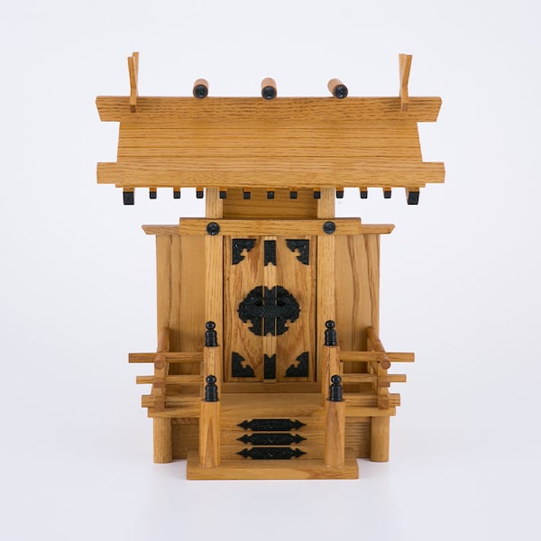 Traditional Kamidana Shinto altar Single roof type zelkova color