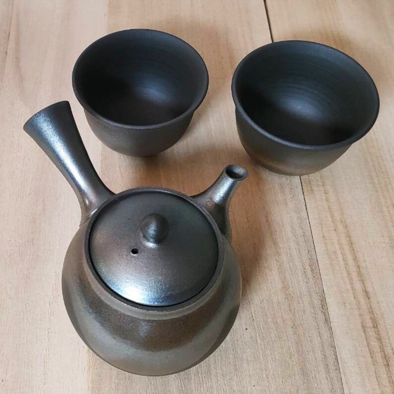 Tokoname ware Kyusu Teapot and Yunomi Teacup