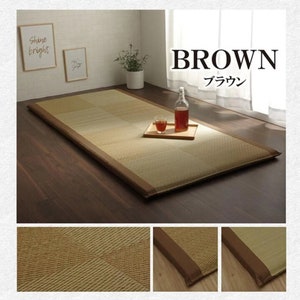 Tatami Rush nap mat 90 200cm Brown Made in Japan image 1