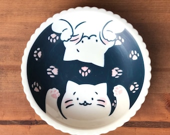 Mino Ware plate 21cm Kitty Sunday made in Japan