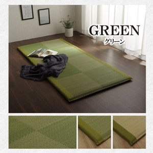 Tatami Rush nap mat 90 × 200cm Green Made in Japan