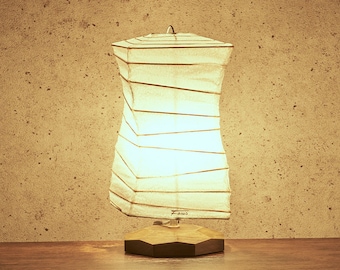 Traditional Japanese paper Harusame paper lantern stand light switch type made in Japan