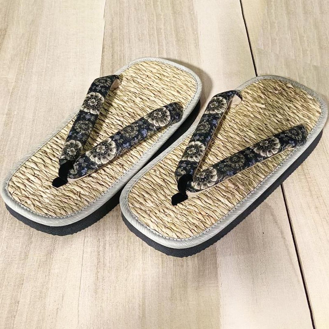 Traditional Japanese Rushgrass Sandals Setta Men's Made in Japan
