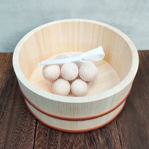 ヒノキ風呂桶 ヒノキ温泉玉 日本製
