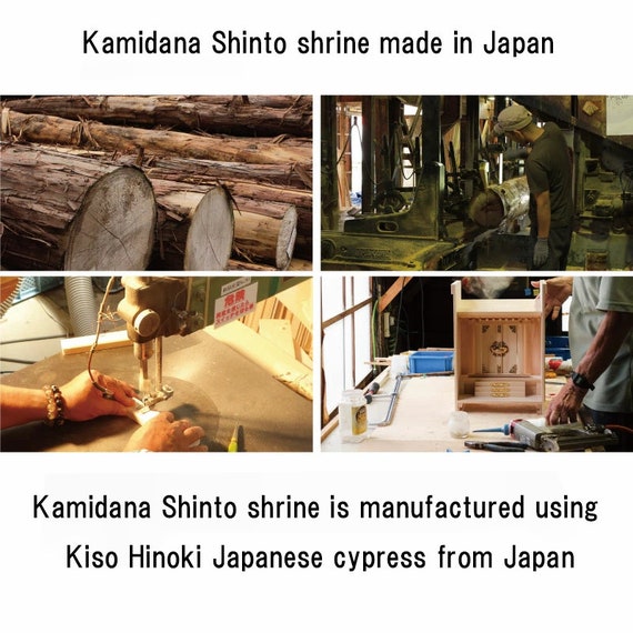 Traditional Kamidana Shinto Shrine Set Three Different Roofs