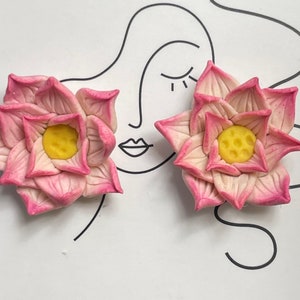 Lotus Flower Earrings