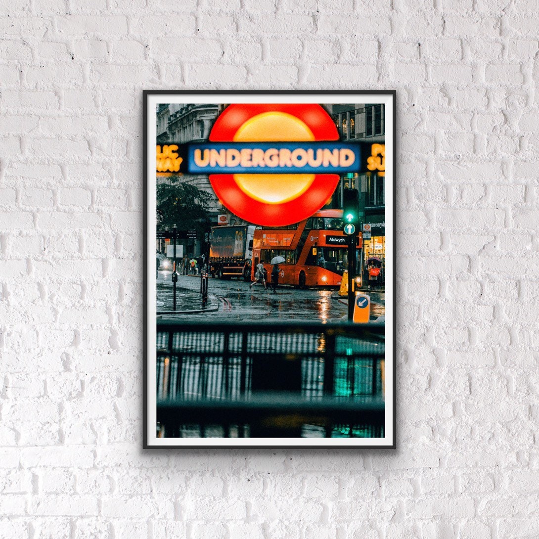 London Underground Wall Art Photo Print Street Photography Etsy