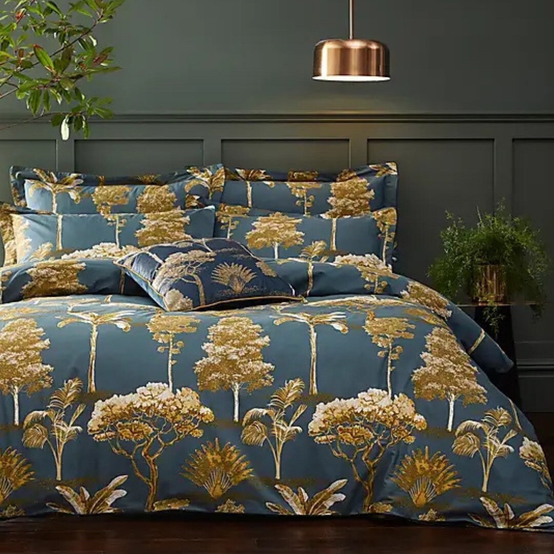 Akira Luxe Floral Print Duvet Floral Bedding Maximalist Etsy