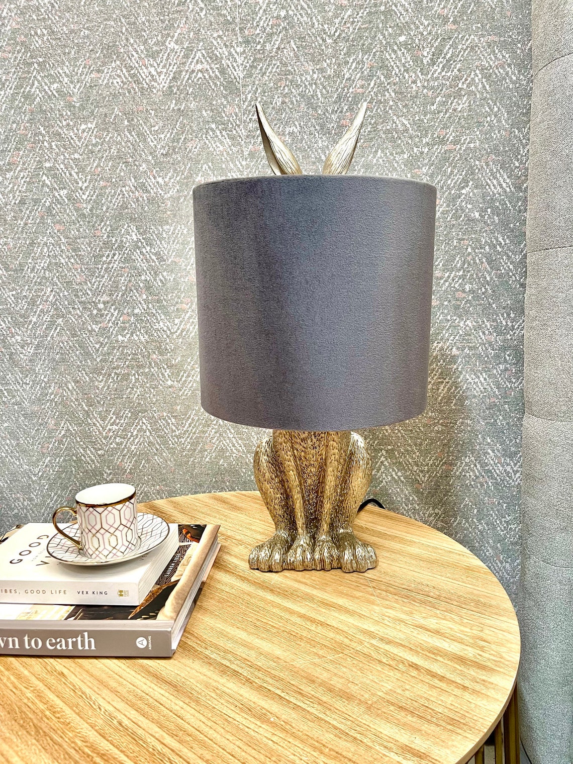 Hetty Hare Table Lamp Animal Lights Lamp and Shade Etsy