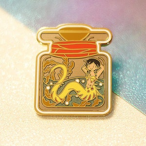 Mermaid in Bottle — Hard Enamel Pin