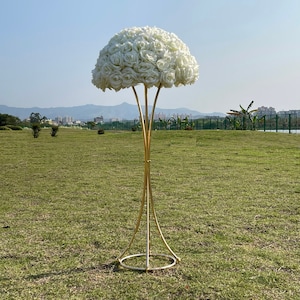 Jarrón de trompeta dorado, soporte de flores delgado, jarrón floral de metal para centros de mesa, decoración de mesa de comedor para bodas, decoración de mesa de fiesta, decoración de pasillos para eventos