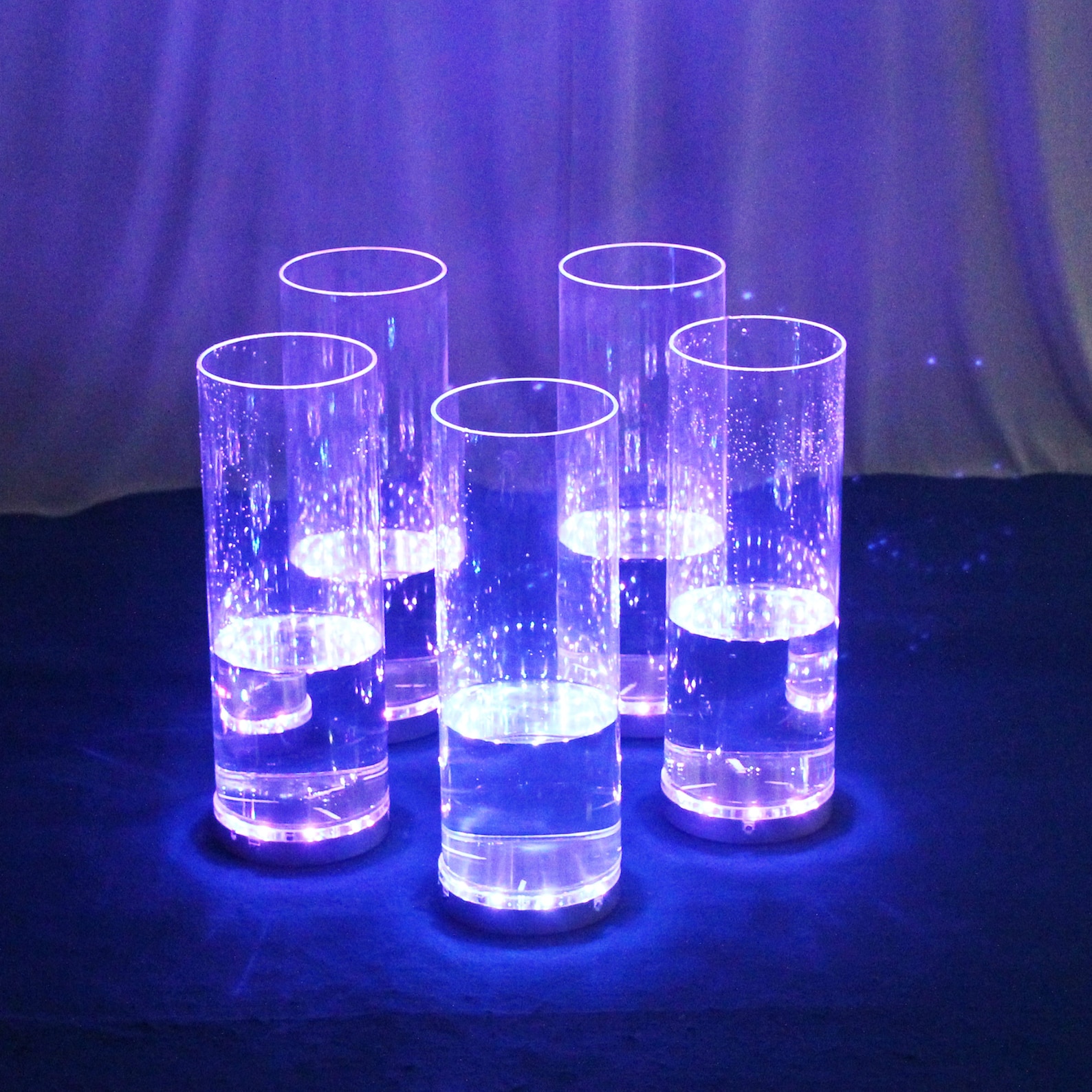 Acrylic Flower Vase Clear Lighted Vase for Wedding Aisle Decor Etsy