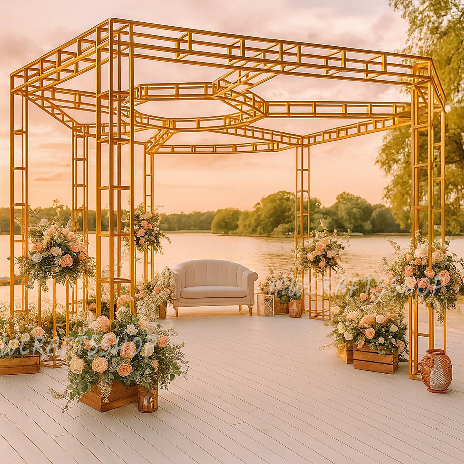 Polygon Stage CUSTOM Polygons Truss Chuppah Bridal Canopy for Events Party Bridal ...
