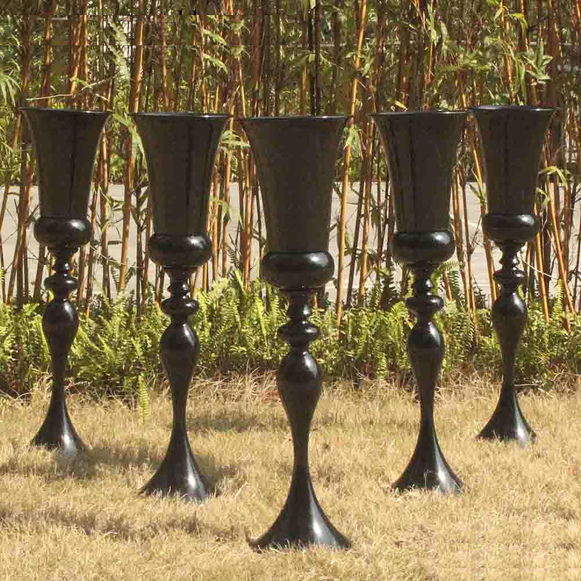 Flower vase tall floor vases metal pillars for wedding stage Etsy