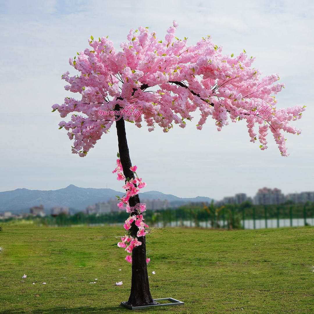10 Ft Large Cherry Blossom Tree Pink Artificial Tree for Aisle Welcome ...