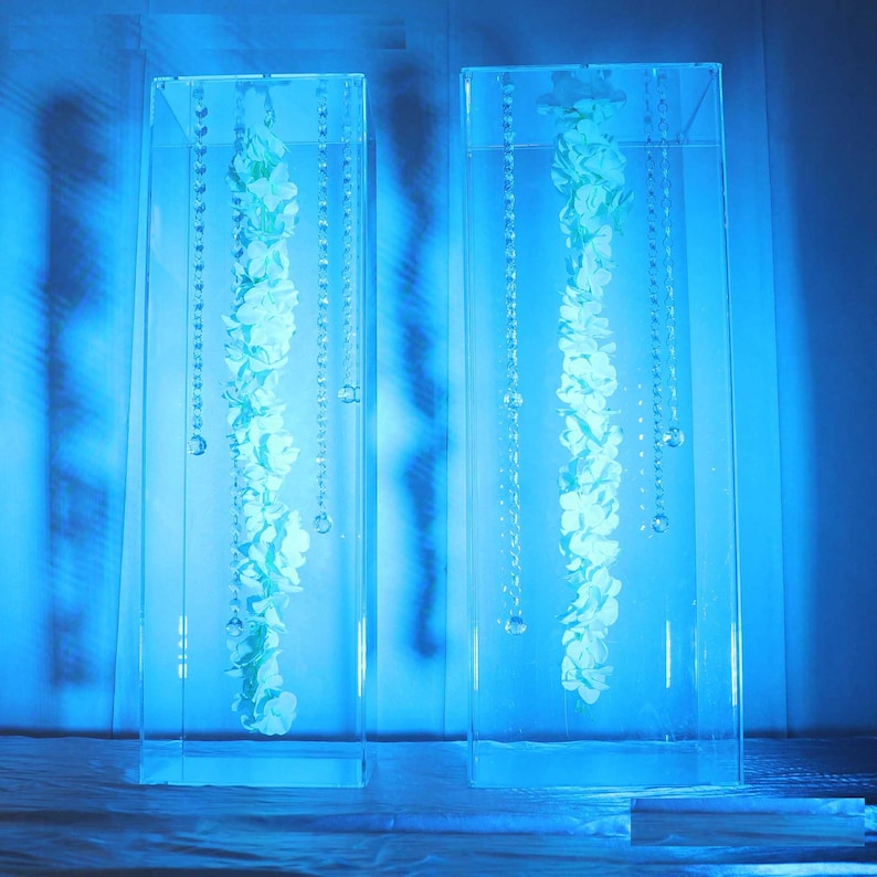 Acrylic Pedestal Stand Square Plinth Table for Wedding Events Etsy