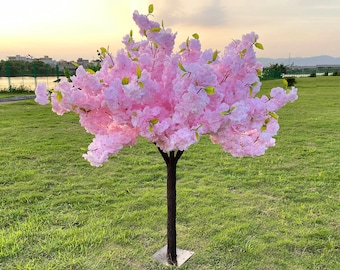 Custom 4Ft pink cherry blossom detachable faux tree artificial cherry flower for wedding event table centerpiece decor garden backyard decor