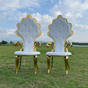 Love chairs throne chair bride & groom chair dining room chair bridal shower chair church events chair wedding party table decorate chairs