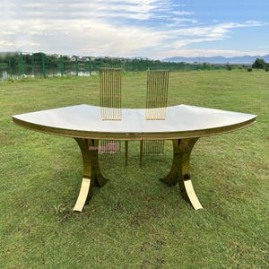 arch dining table serpentine table banquet bride & groom table party event table couples shower table birthday party dinner table decor