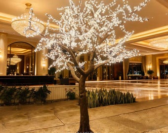 人工シダ樹：緑の葉、天然木の幹（高さ2.4m） - Etsy 日本