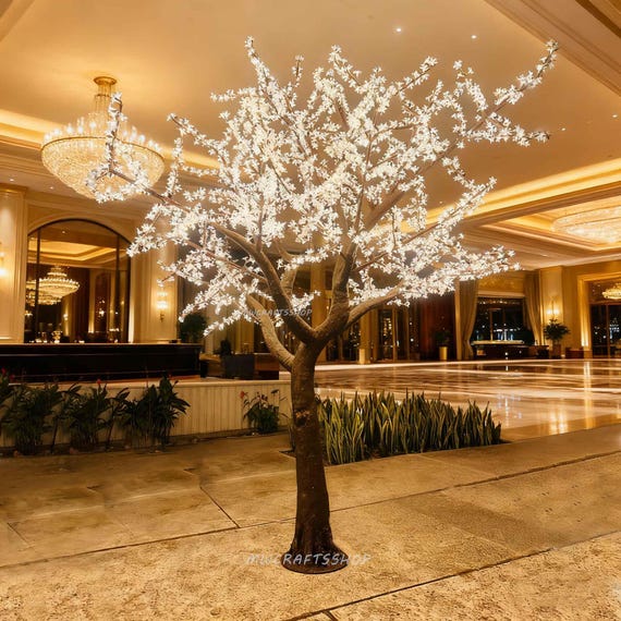 Custom 13Ft Led large light tree artificial tree fake tall tree wedding aisle garden backyard  hotel restaruant lobby hall bar tree decor