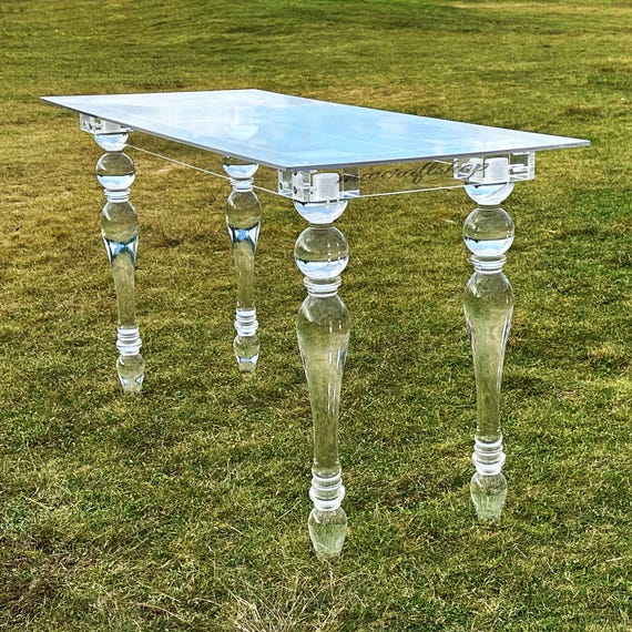 Tavolino in acrilico piccolo comodino trasparente a 2 ripiani moderno tavolino per soggiorno, piccoli spazi, camera da letto, divano, ufficio, decorazione per la casa, facile da montare, 34 cm di
