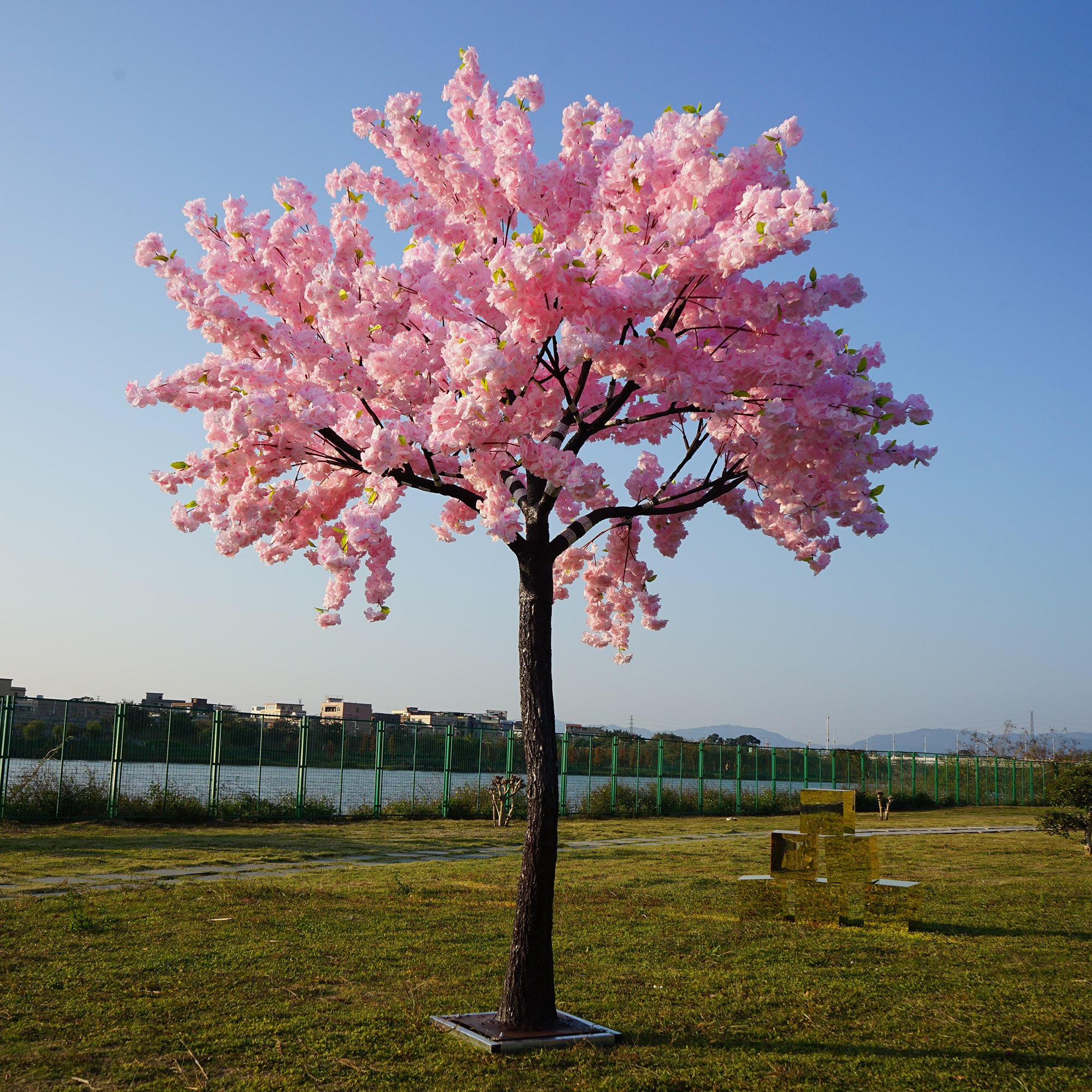 10 Ft Huge Cherry Blossom Tree Pink Artificial Tree Large Fake Etsy UK