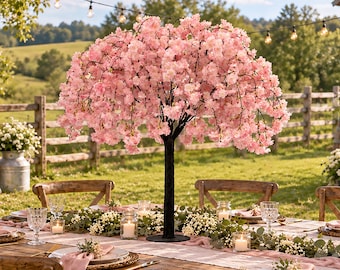 Custom 4 FT Lush Pink Cherry Blossom Tree Detachable Tree
