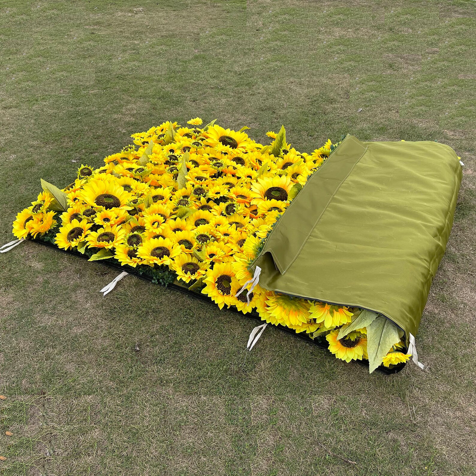 3D Sunflower Wall Artificial Flower Wall Floral Decoraive Etsy