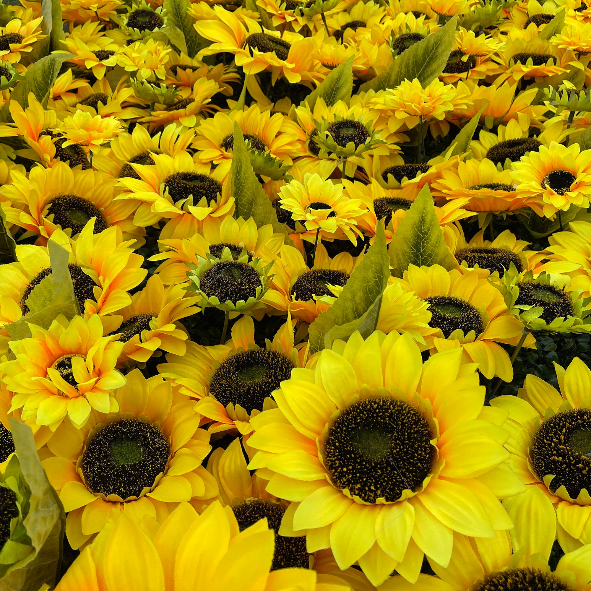 3D Sunflower Wall Artificial Flower Wall Floral Decoraive Etsy