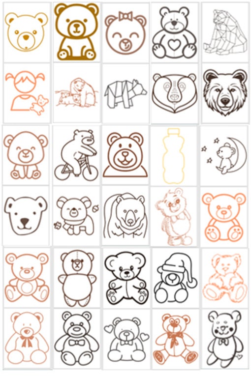 Coloring Pages Bears - Etsy