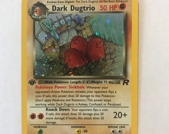 1st Edition Dark Dugtrio - Rocket