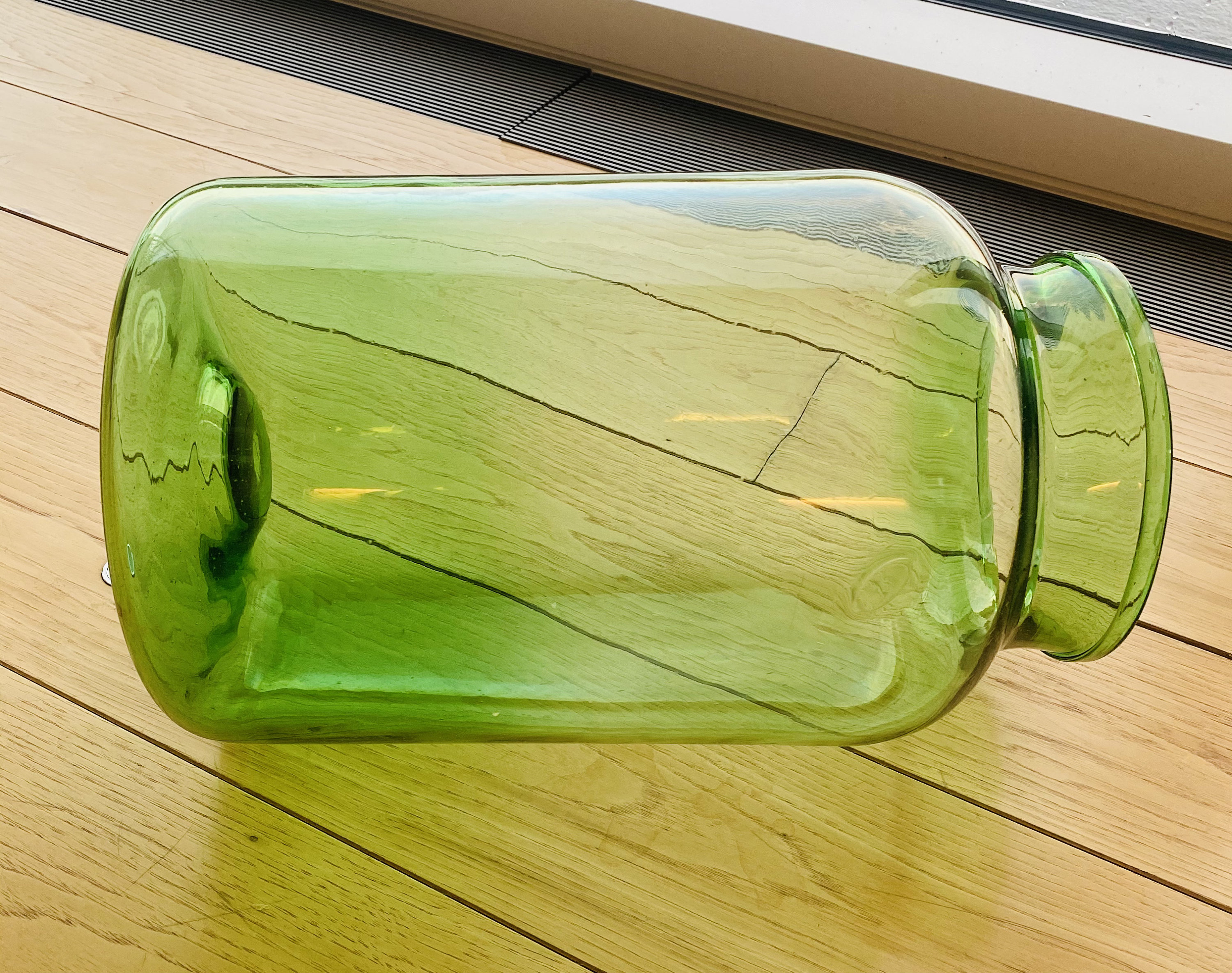 Extra Large Green Vintage Glass Jars/Vases 40cms high x 23cms Etsy