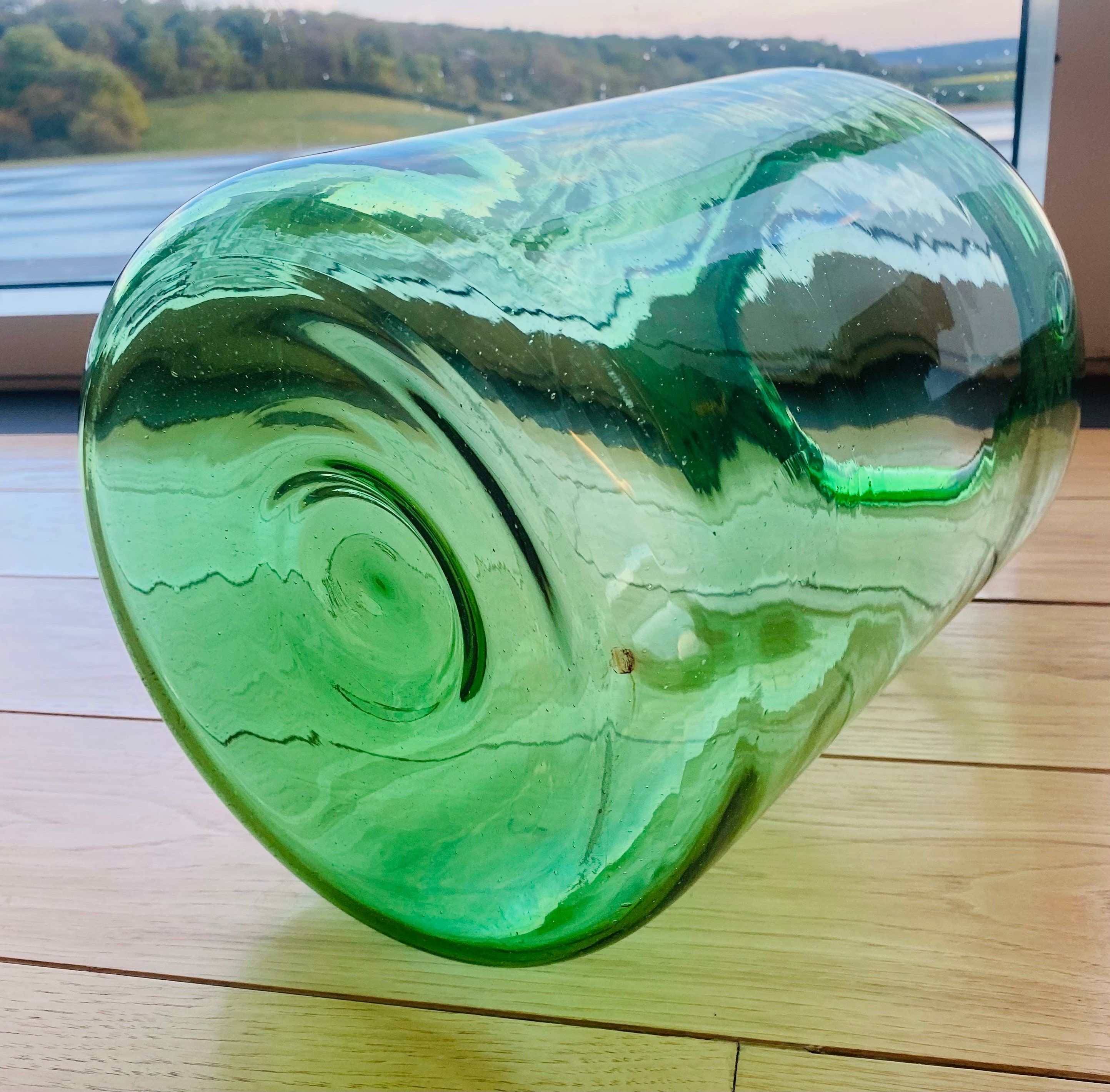 Extra Large Green Vintage Glass Jars/Vases 40cms high x 23cms Etsy