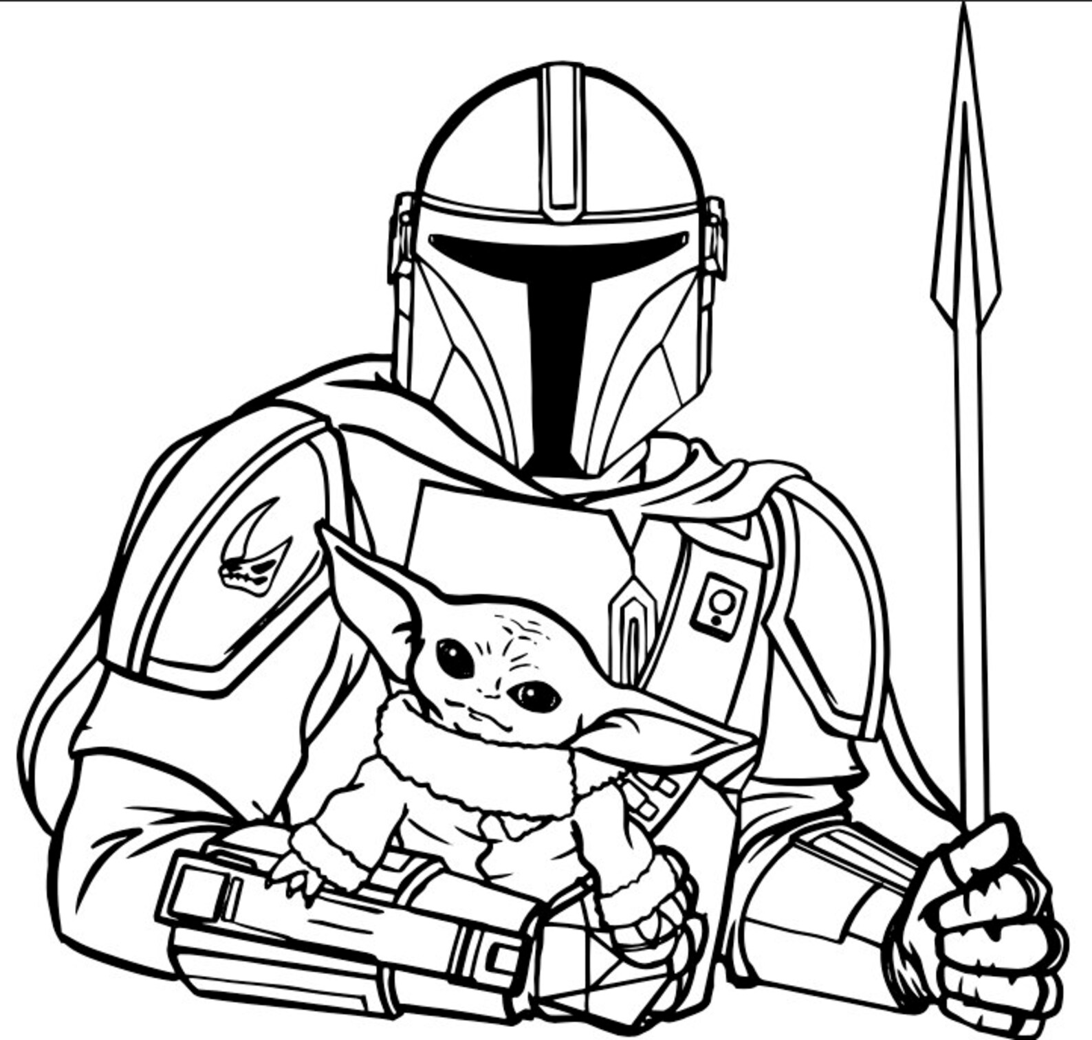 Mando and Child SVG FILE Digital Download | Etsy