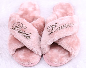 bridal party slippers